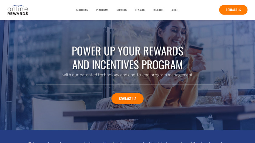 Online Rewards Landing Page