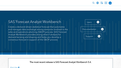 SAS Forecast Analyst Workbench image