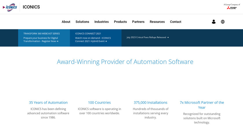 Iconics Landing Page
