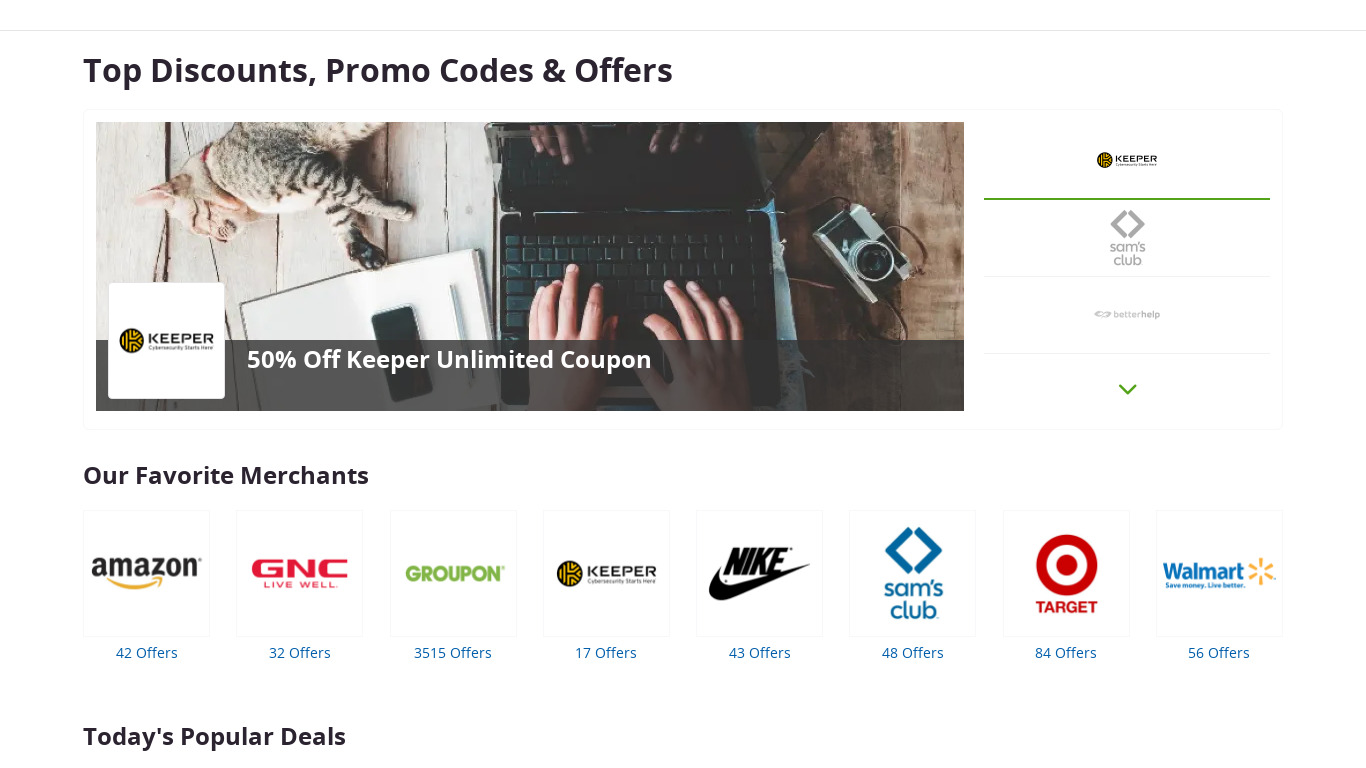 Snap by Groupon Landing page