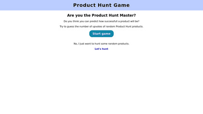 Product Hunt Game image