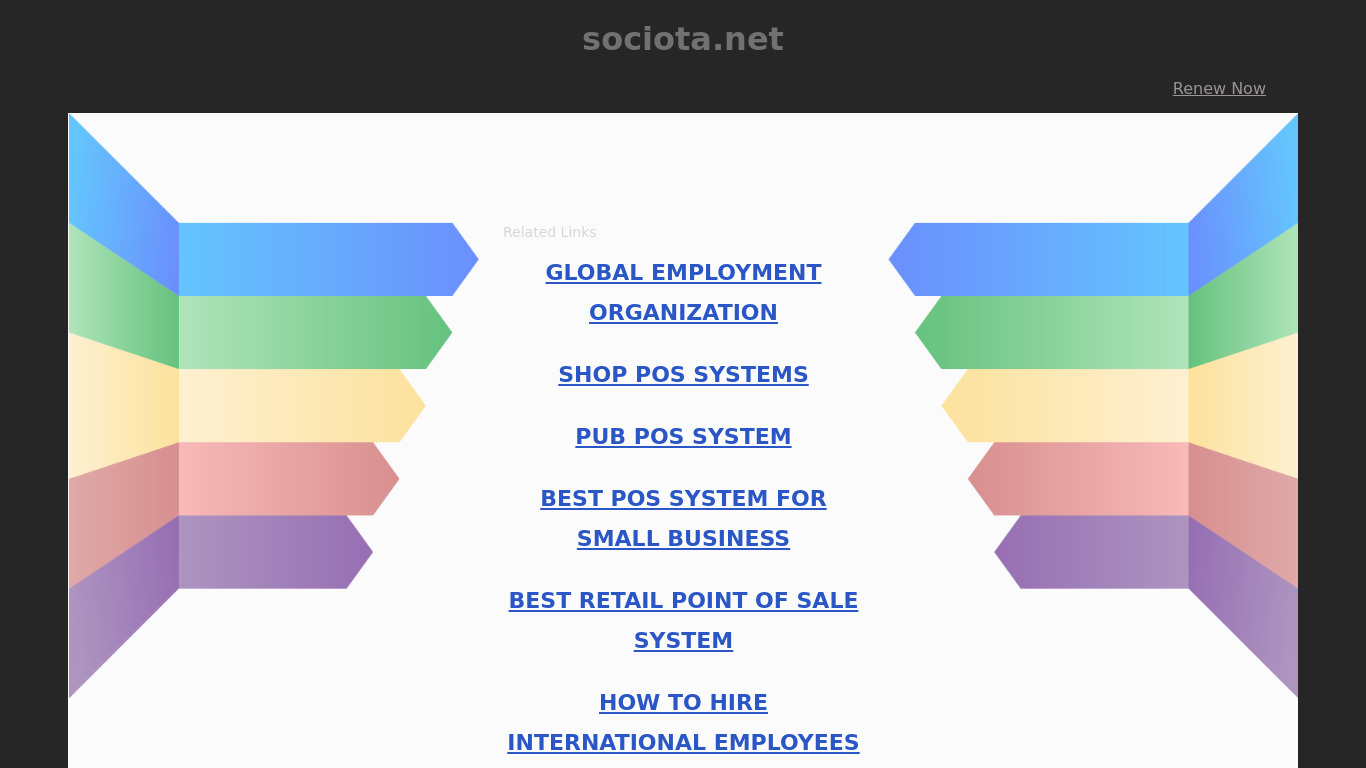 sociota Landing page