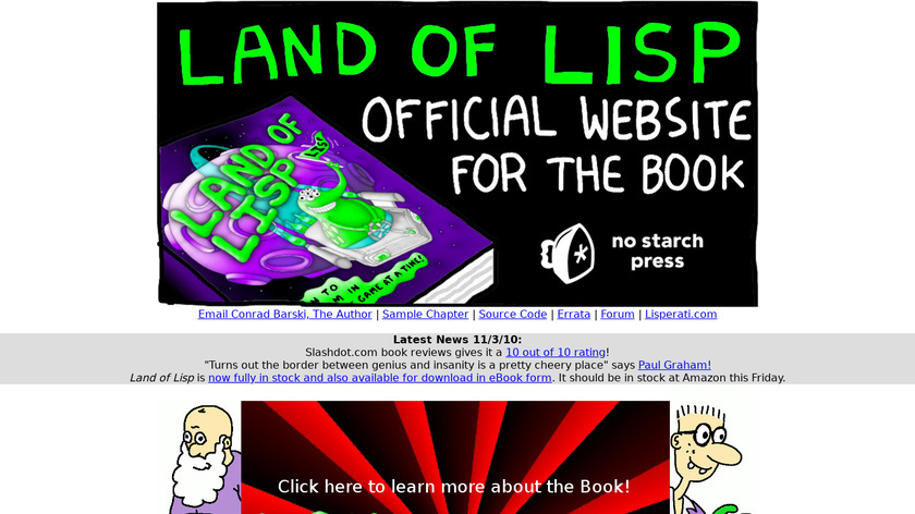 Land of Lisp Landing Page