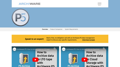Archiware P5 Backup image