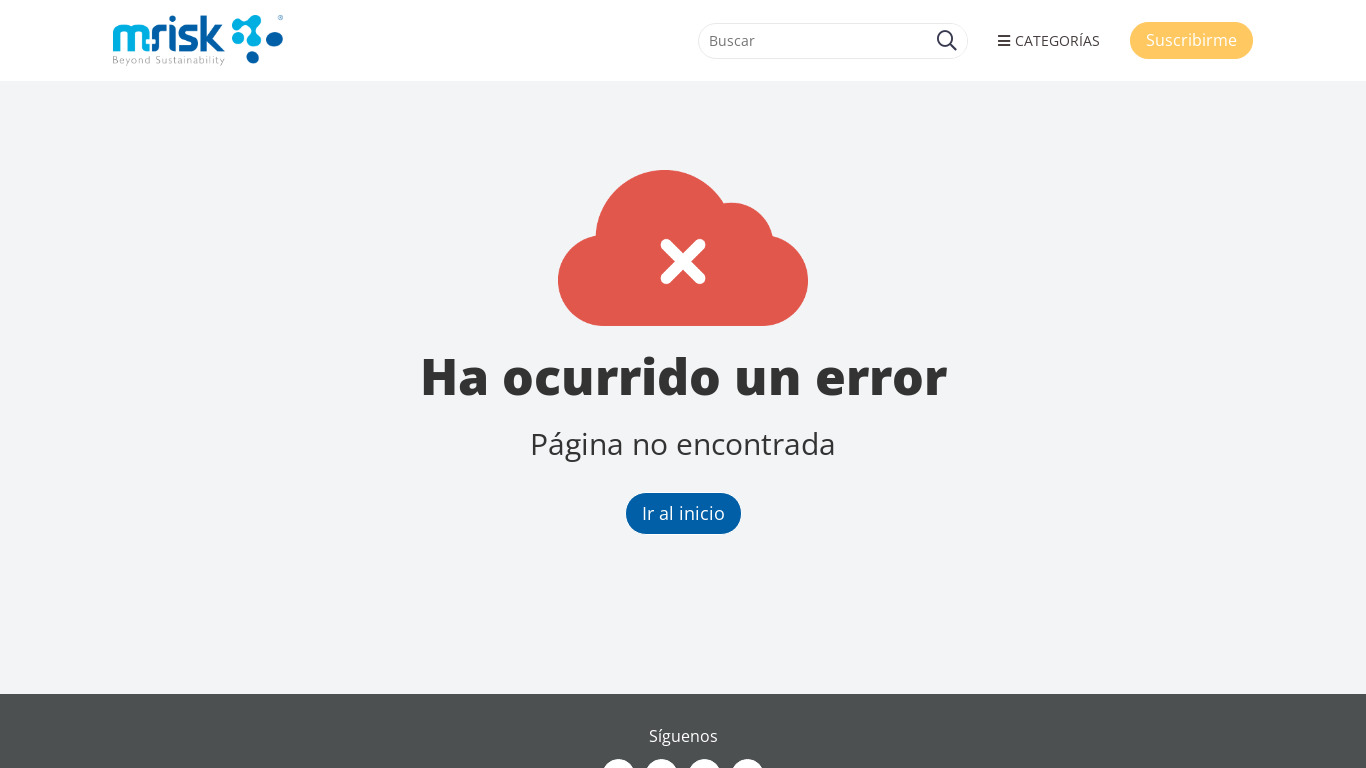 m-risk Platform Landing page