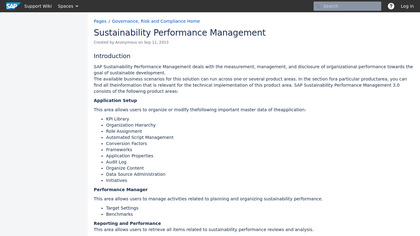 SAP Sustainability Performance Management image