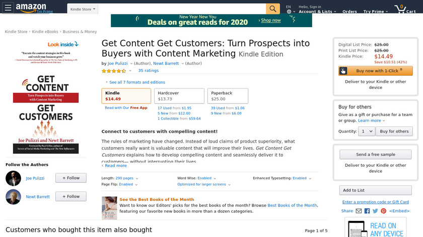 Get Content Get Customers Landing Page