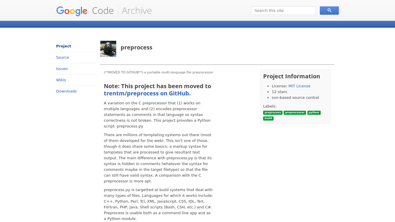 preprocess Landing page