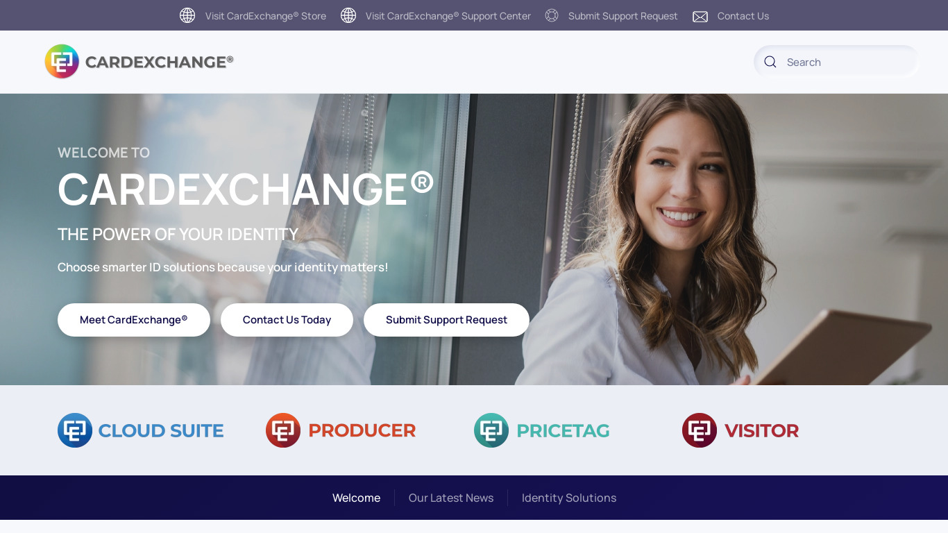 CardExchange Visitor Landing page