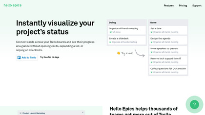 Hello Epics for Trello image