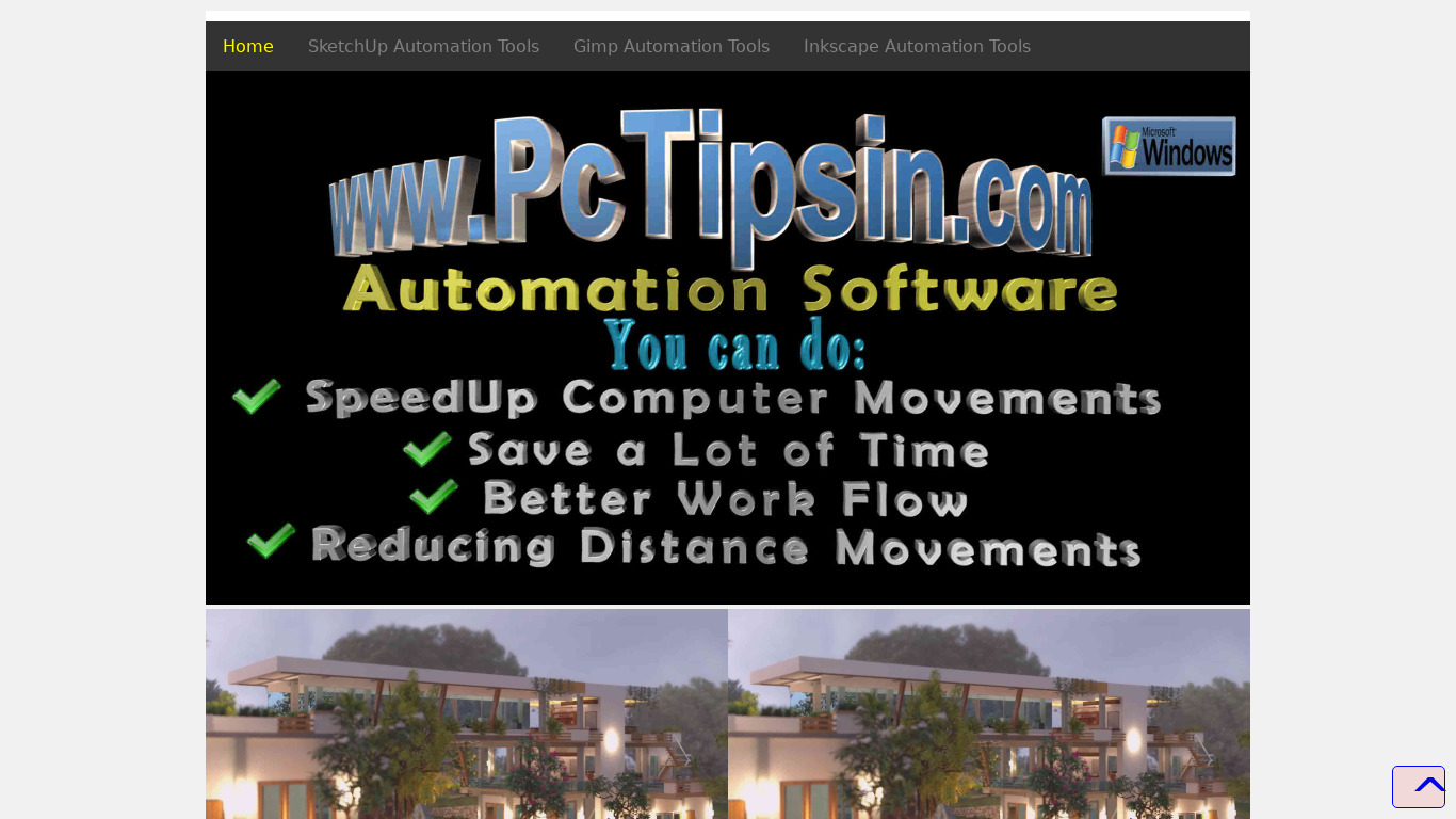 Sketchup Automation Tools Landing page