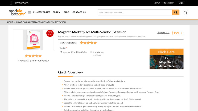 Magento Marketplace Extension Landing Page