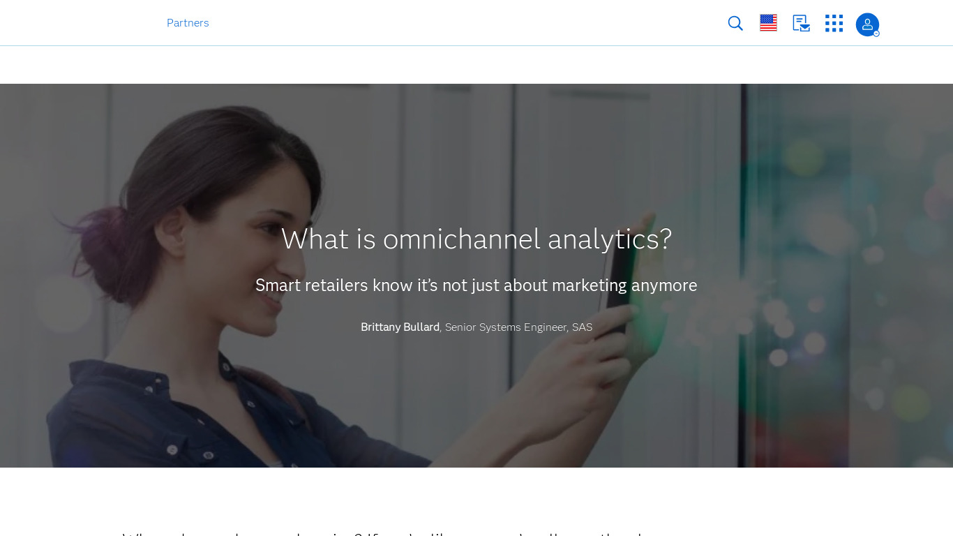 Omni Marketing Analytics Landing page