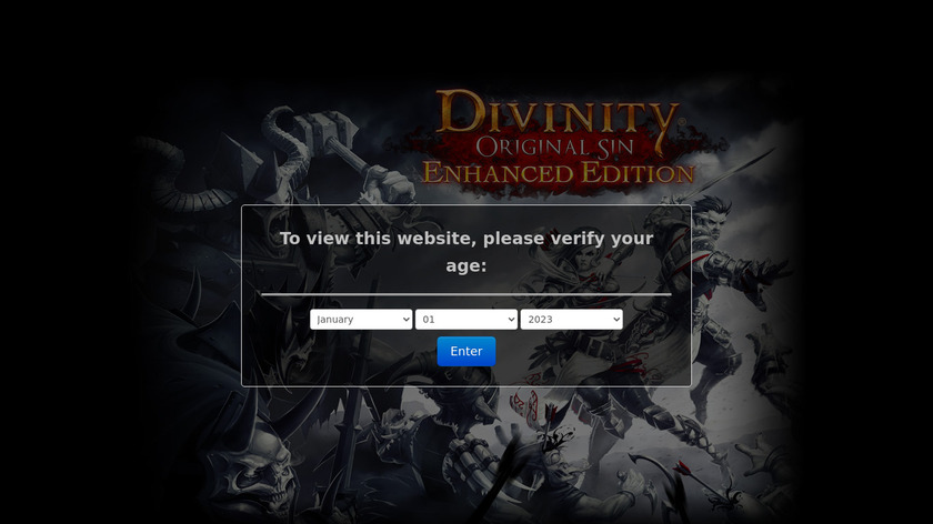 Divinity: Original Sin Landing Page