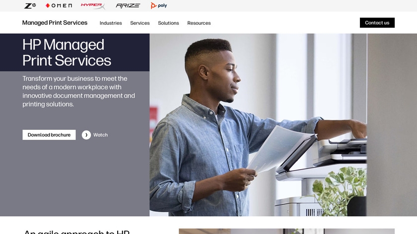 HP MPS Landing Page