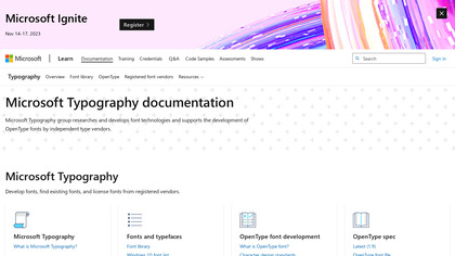 Microsoft Typography image