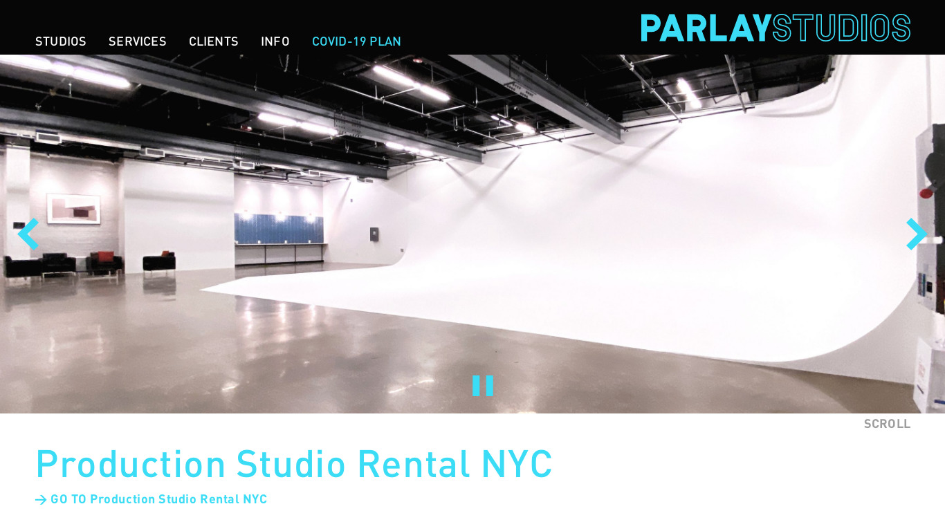 Parllay Studio Landing page
