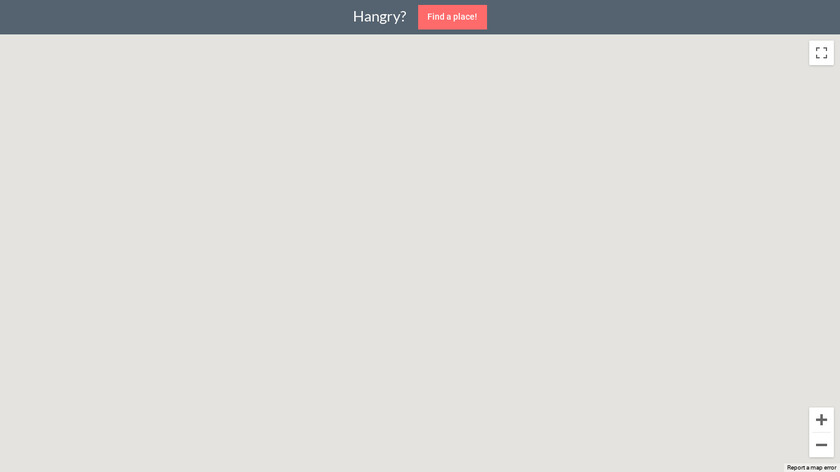 Hangry.today Landing Page