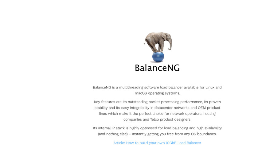 BalanceNG Landing Page