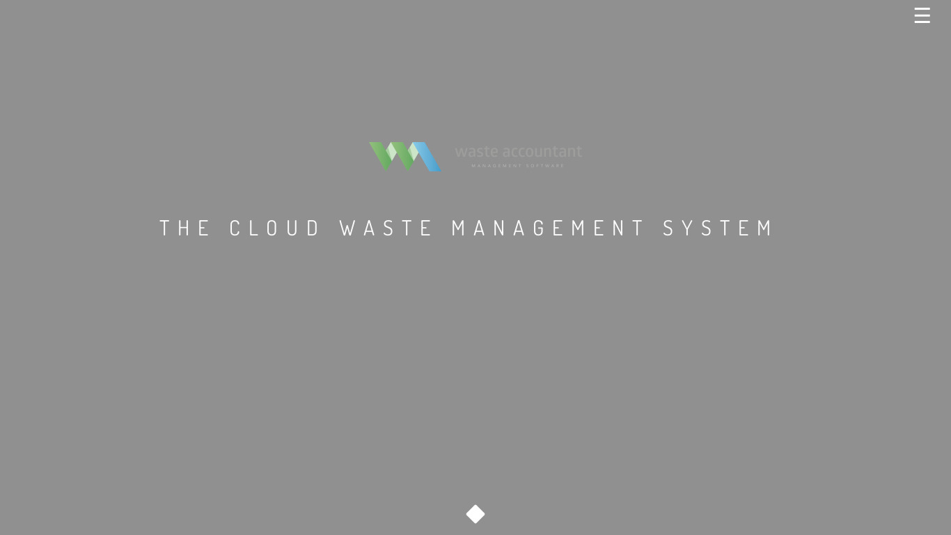 Waste Accountant Landing page