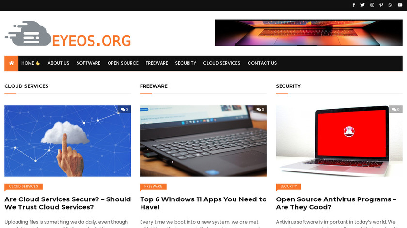eyeOS Landing Page