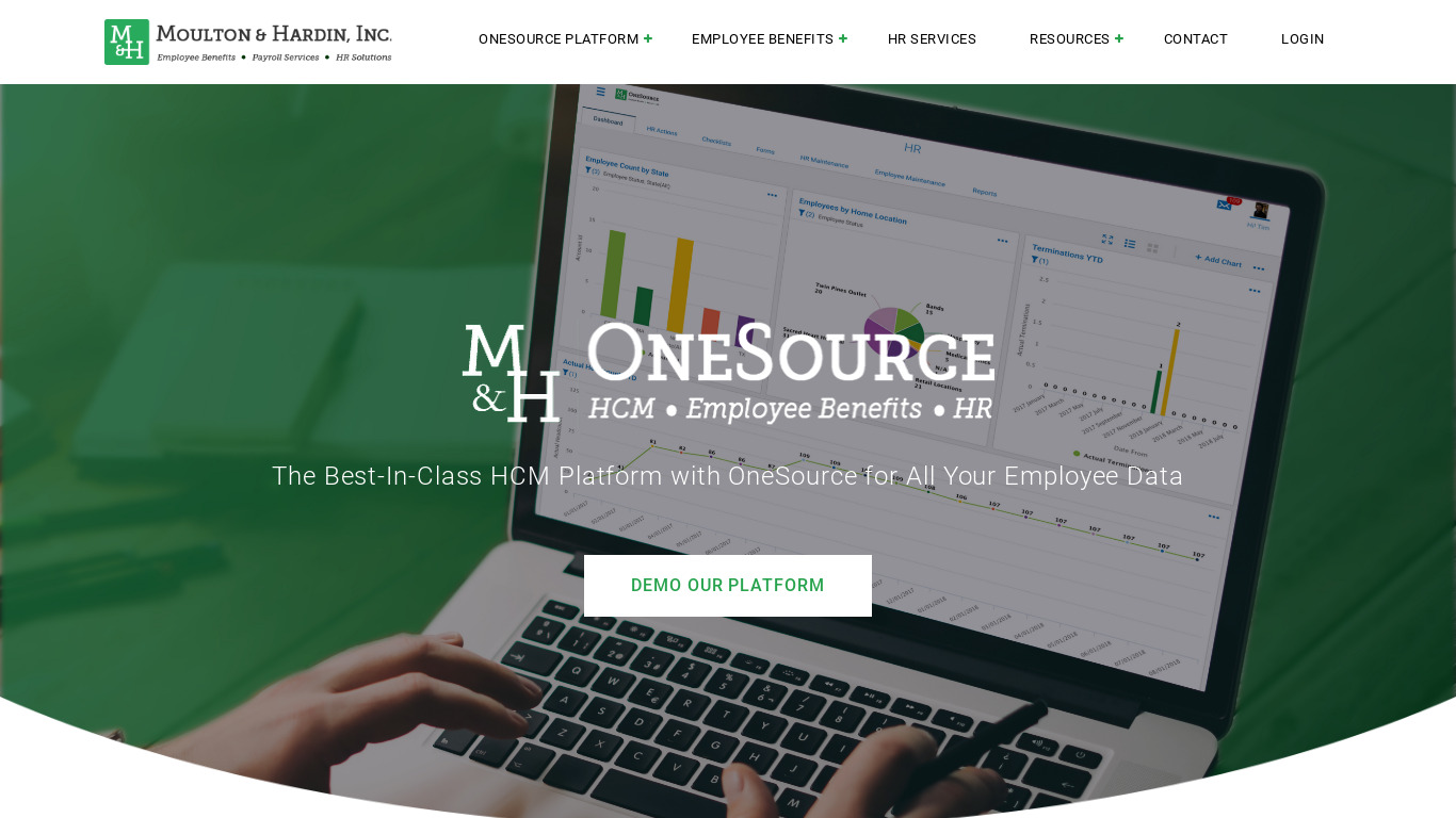 M&H OneSource Landing page