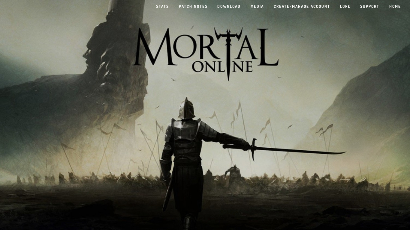 Mortal Online Landing page