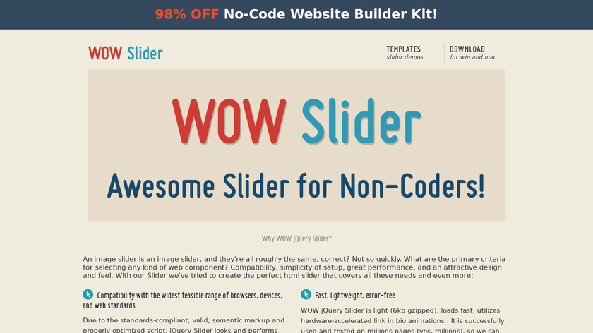 WOW Slider Landing Page