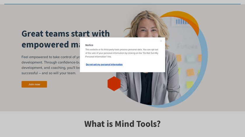 Mind Tools Landing Page