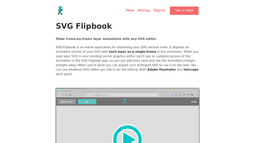 SVG Flipbook Landing Page