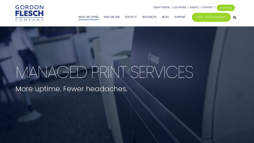 GFC Managed Print Services Landing Page