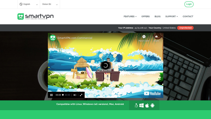 SmartVPN Landing Page