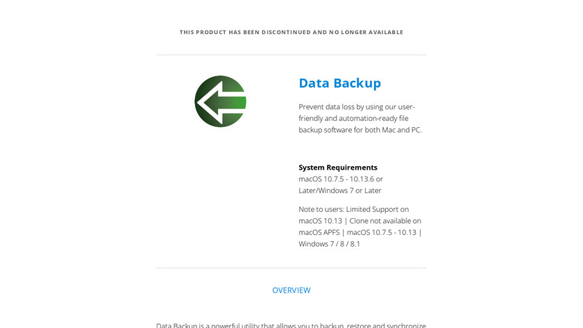 prosofteng.com Data Backup Landing Page