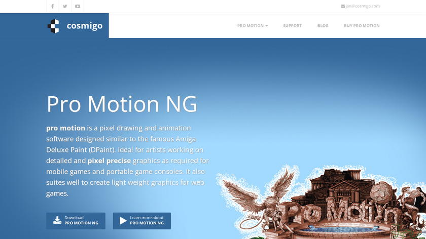 Cosmigo Pro Motion NG Landing Page