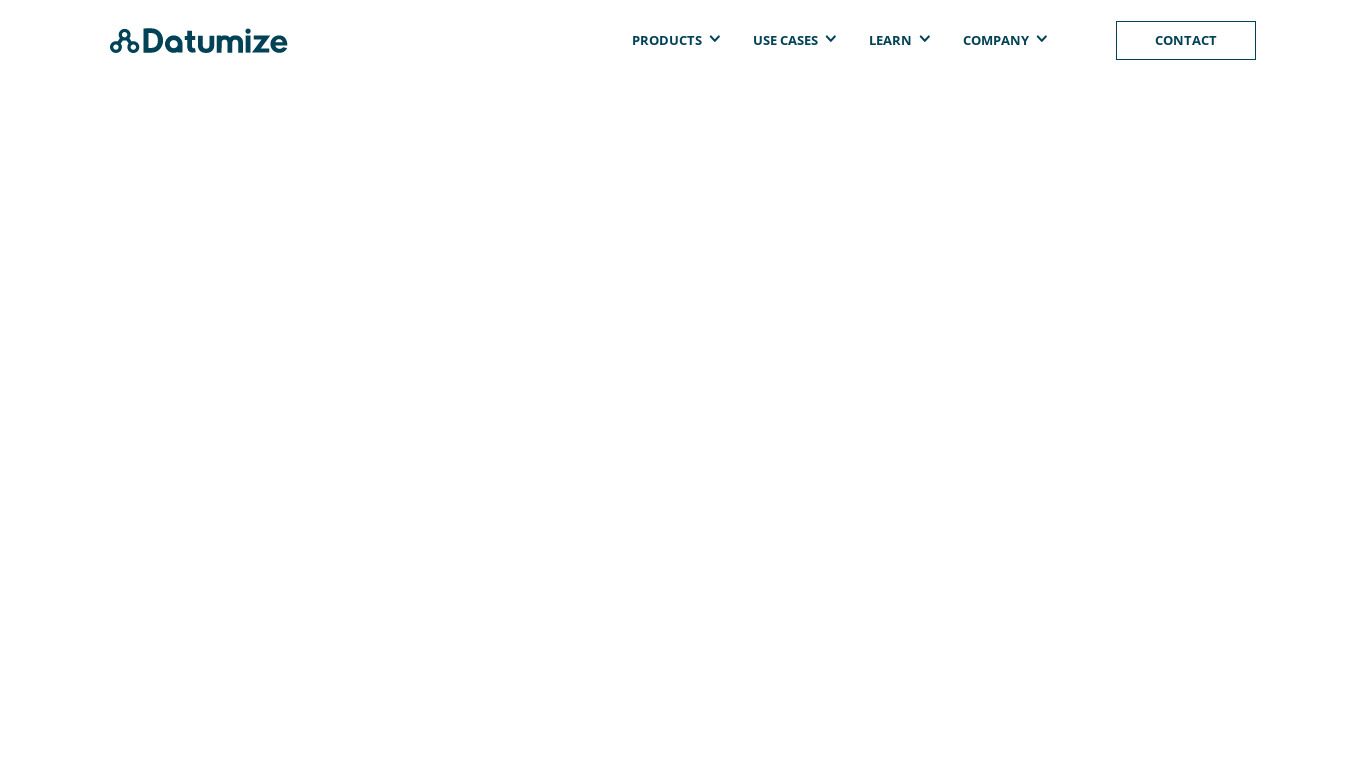 Datumize Landing page