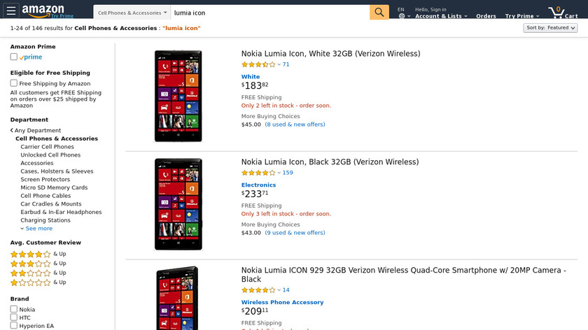 Nokia Lumia 930/Icon Landing Page