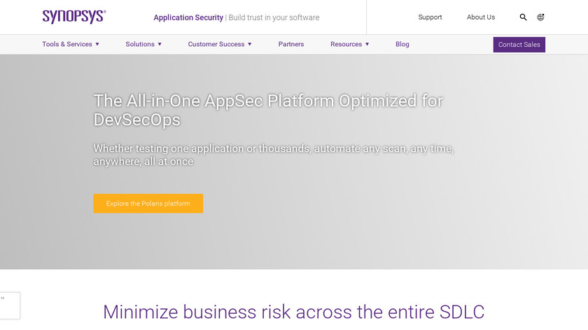 Code Dx Enterprise Landing Page