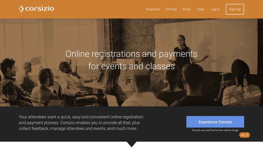 Corsizio Landing Page