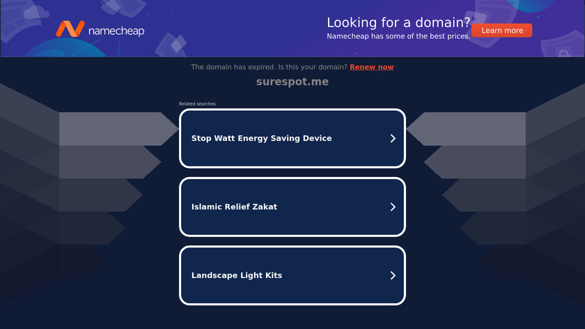 SureSpot Landing Page