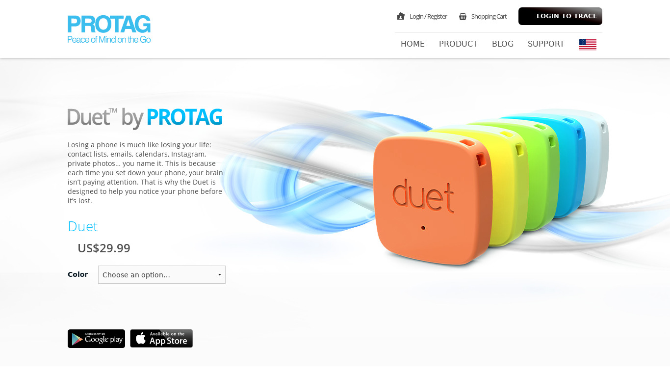 Protag Duet Landing page