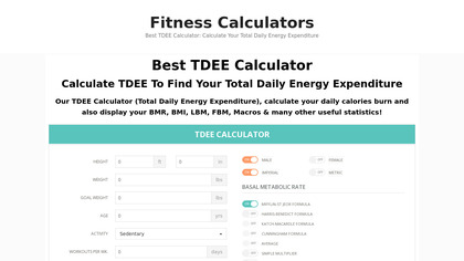 TDEE Calculator org image