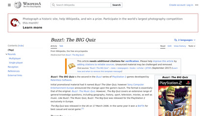 Buzz! The Big Quiz image