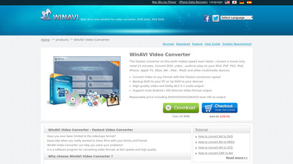 WinAVI Video Converter image