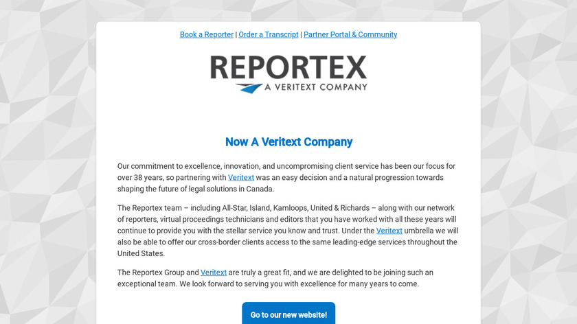 Reportex Landing Page