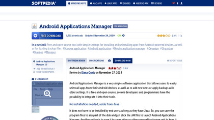 Android Applications Manager image