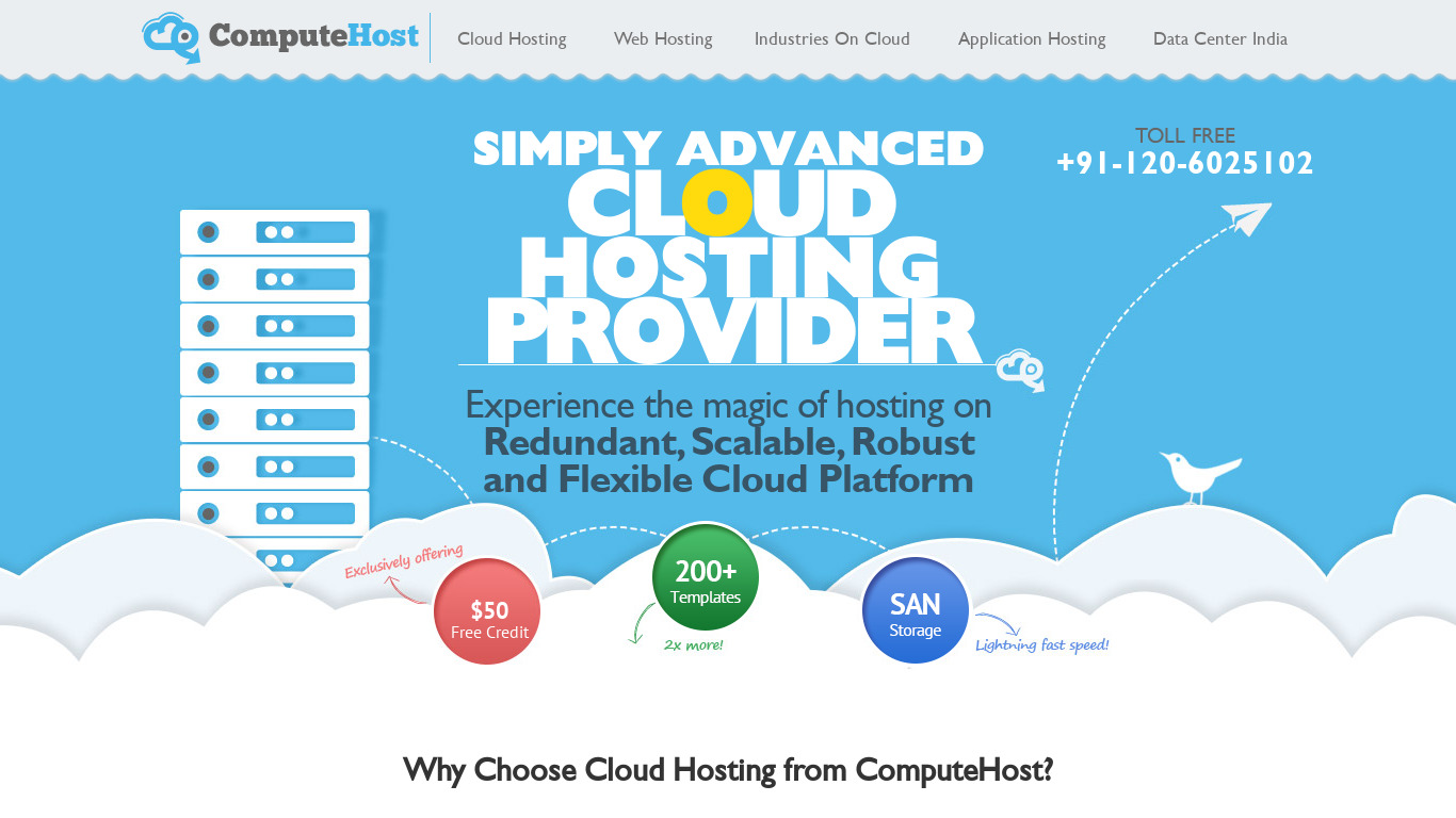 ComputeHost - Cloud Server Hosting Landing page