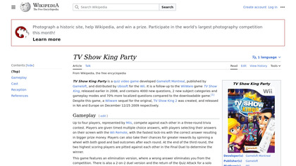 TV Show King Party image