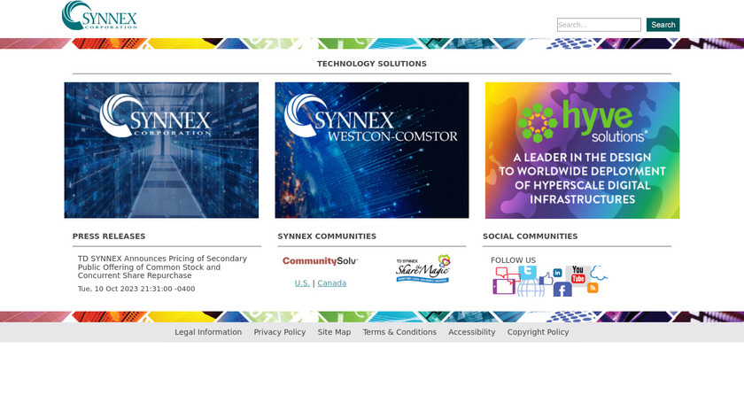 Synnex Landing Page