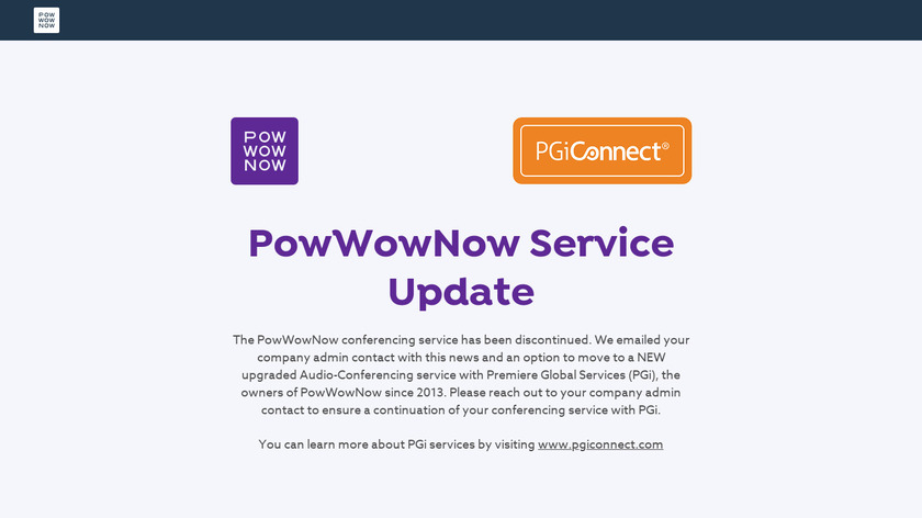 Powwownow Landing Page