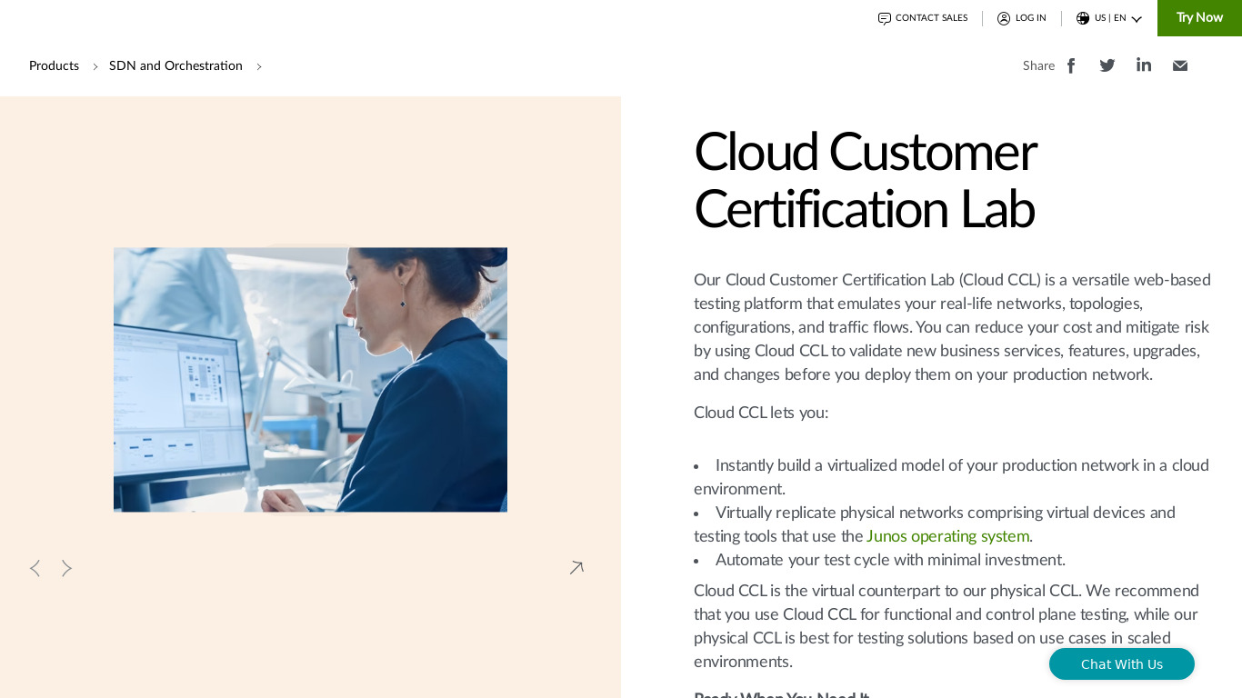 Cloud Customer Certification Lab Landing page